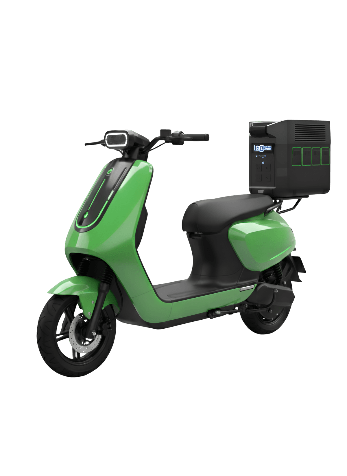 EVORA scooter with rear power station